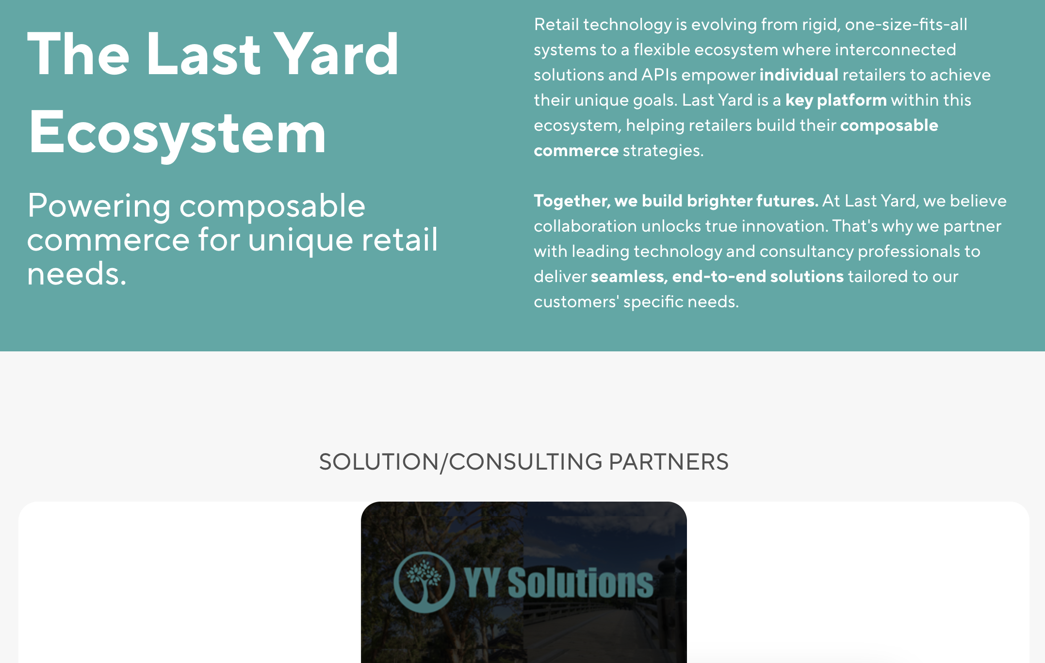 YY Solutions is in Last Yard's Ecosystem!
